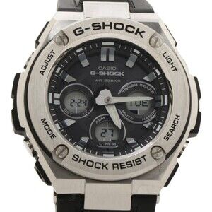 CASIO G-SHOCK GSTEEL GSTS3101A Black Silver Resin/Stainless Steel Men's Watch